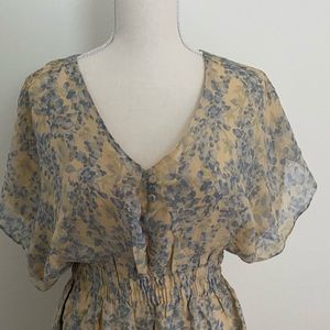 Madison Marcus 100% Silk floral patterned dress
